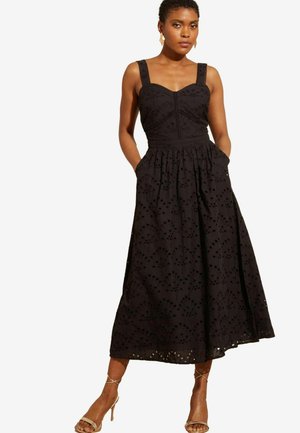 Love & Roses MIDI REGULAR FIT - Dienas kleita - black