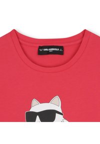 KARL LAGERFELD KIDS SHORT SLEEVES TEE - Print T-shirt - geranium