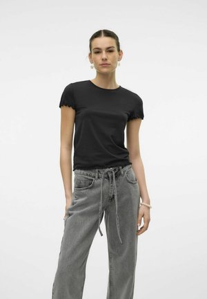 Vero Moda VMBARBARA SHORT ONECK - Basic póló - black