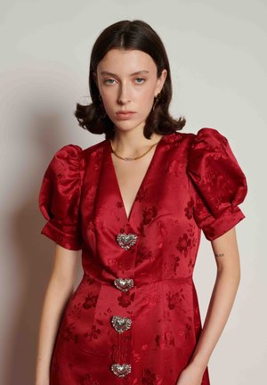 Sister Jane CARNIVAL HEARTS MIDI DRESS - Rochie cocktail/Rochie petrecere - red