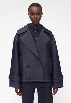 GAPSTUDIO DENIM COCOON COAT - Kort kåpe / frakk - dark wash