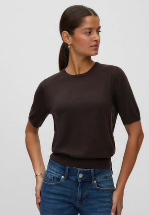Vero Moda, KNITTED TOP AWCARA KNIT TOP - T-shirt basique - chocolate torte
