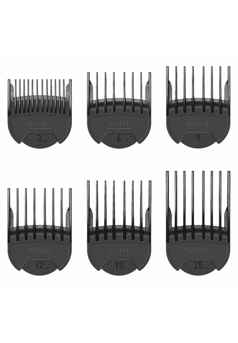 Wahl - WAHL AUFSTECKKAMM SET 1 BIS 8 SCHWARZ 3-25MM. - Haar-Styling-Accessoires - undefiniert, Vergrößern
