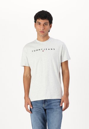 LINEAR LOGO TEE - Basic T-shirt - silver grey
