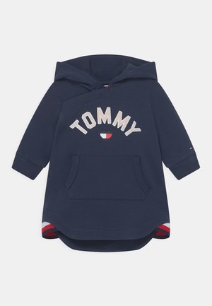 BABY HOODED DRESS - Jurk - blue