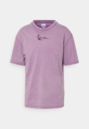 SMALL SIGANTURE WASHED TEE UNISEX - Print T-shirt - violet