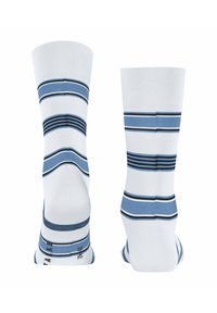 FALKE MARINA STRIPE - Socken - white