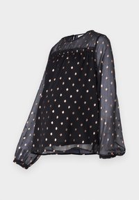 OLMIVY - Blouse - black rosa gold foil