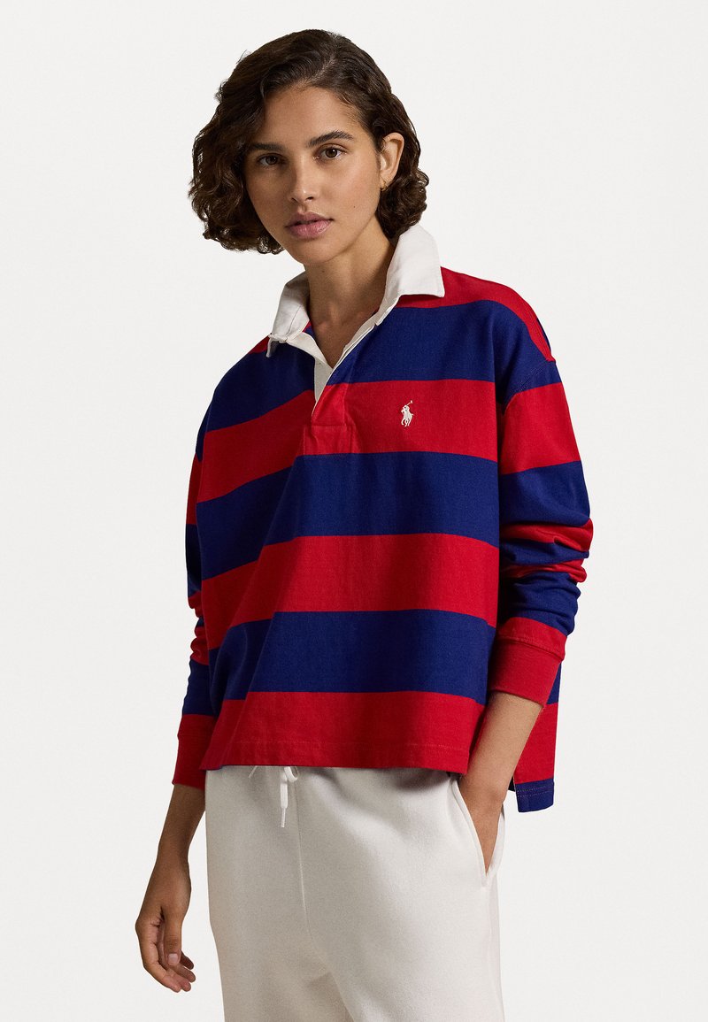 Polo Ralph Lauren RUGBY LONG SLEEVE - Top dugih rukava - red