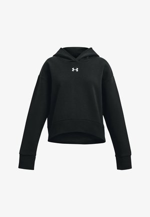 RIVAL CROP - Pulover s kapuco - black