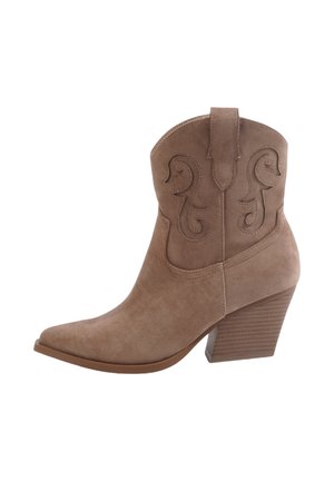 YSOLDE - Bottines de cowboy / motard - taupe