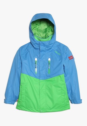 BRYGGEN 2 -IN- 1 UNISEX - Chaqueta Hard shell - medium blue/bright green