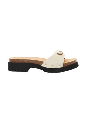 PESCURA CARROARMATO - Ciabattine con tacco - off white