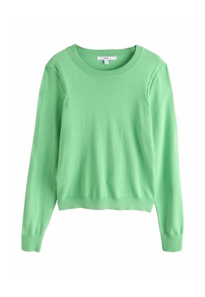 Next, TALL FIT - SOFT TOUCH LONG SLEEVE CREW NECK JUMPER . - Striktrøje - apple green