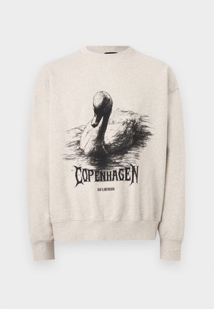 SWAN OVERSIZED CREWNECK - Felpa - light grey melange
