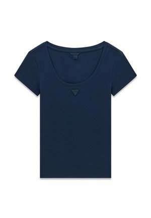 Guess T-SHIRT MIT LOGO-PATCH - T-shirt basique - dunkelblau