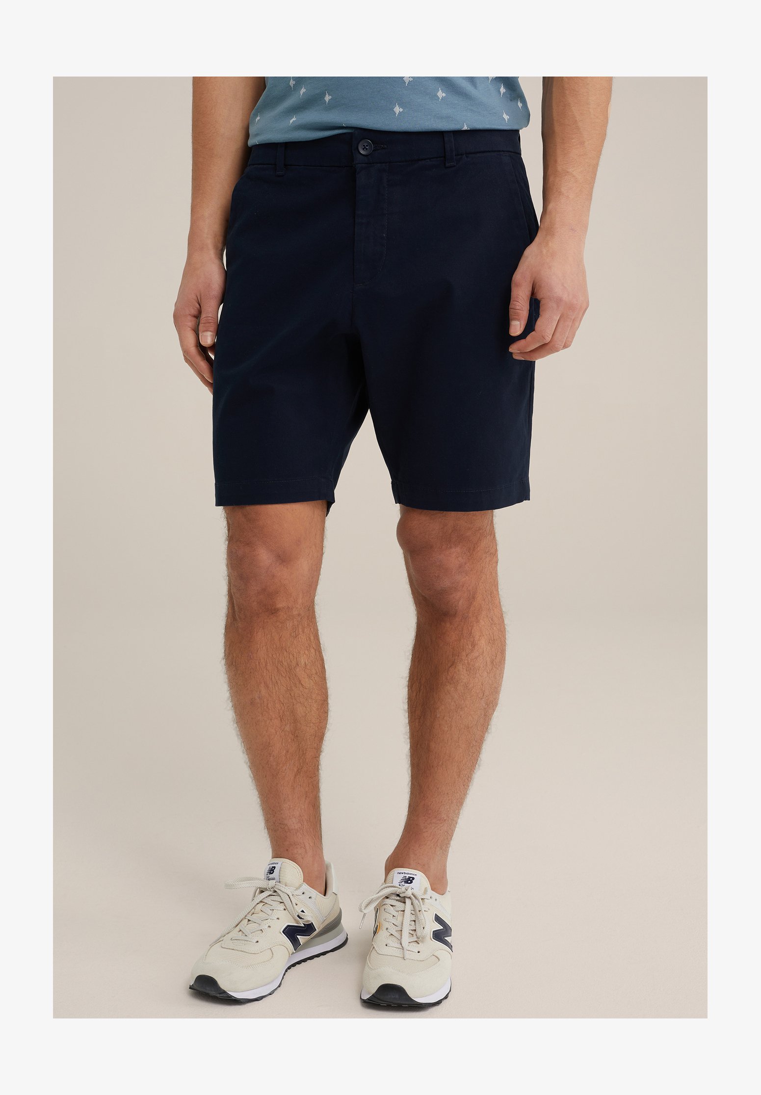 JACK&JONES Bermuda Sportivo Original Studio Blu - Scritta Piccola Sul Fronte - Cotone