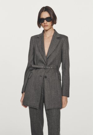 Massimo Dutti WITH BELT - Blazer - grey