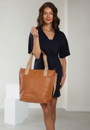 DrachenLeder, Cabas - braun, tan