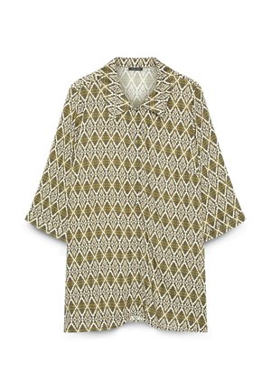 Fiorella Rubino, CAMICIA CON STAMPA - Skjortebluser - verde militare