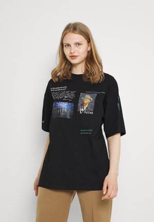 T-shirts med print - black
