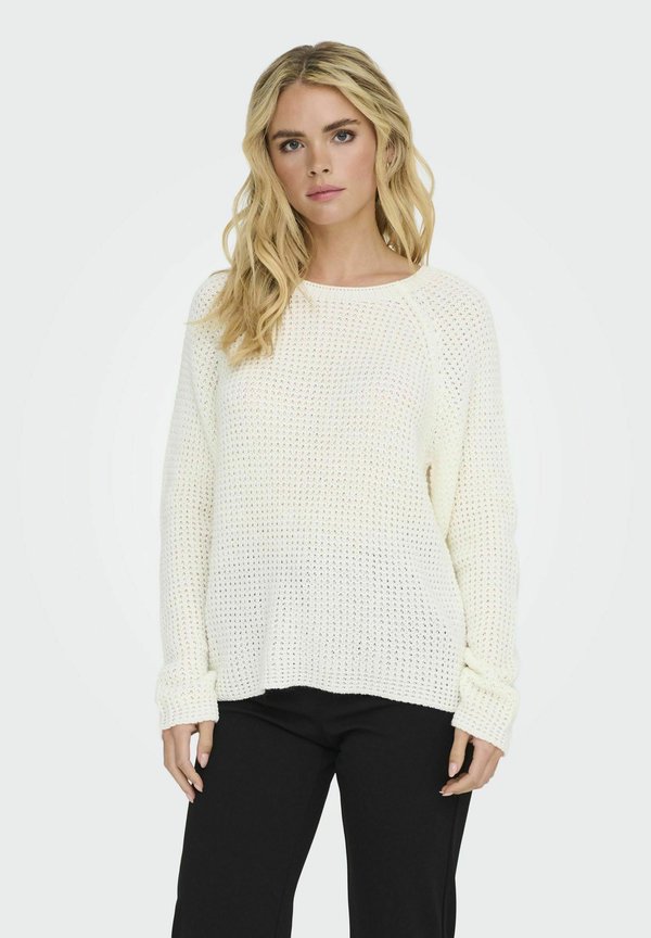 JDYELLEN ONECK RAGLAN - Strickpullover - cloud dancer