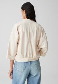 OPUS LOOSE FIT OVERCUT 3/4 SLEEVE - Sweat zippé - natural glaze