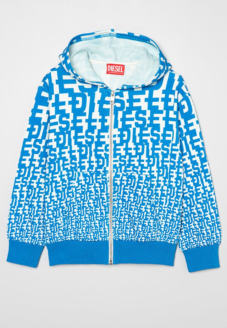 Diesel Sweater met rits blauw Diesel Sweater met rits blauw