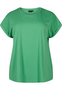 Zizzi 2-PACK SHORT SLEEVED - Jednoduché tričko - kelly green black