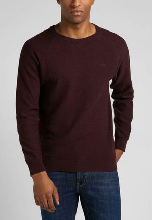 RAGLAN CREW KNIT - Pullover - velvet beet