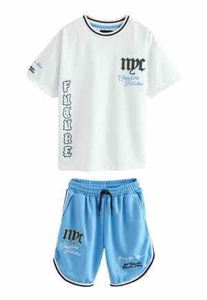 SET REGULAR FIT - Trainingsbroek - white blue nyc