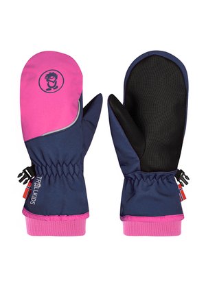TROLLKIDS, TROLLKIDS KIDS TROLLTUNGA MITTEN UNISEX - Mittens - navy pink
