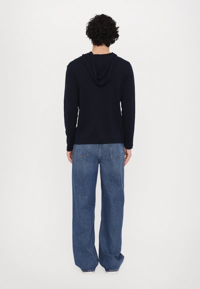 Ron Dorff LIGHT HODDIE SWEATER - Džemperis - navy
