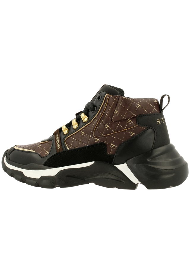 Sneakers laag - black-brown