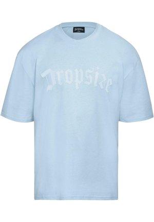 Dropsize HEAVY LOGO PUFFER  - T-Shirt print - baby blue