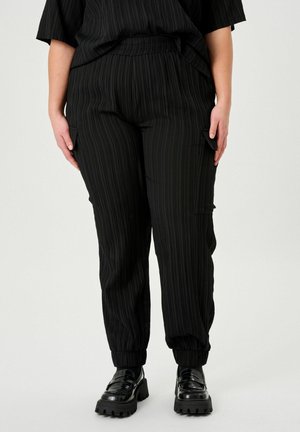 ADGINNIE - Cargo trousers - black