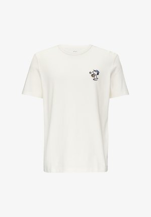 s.Oliver MET PEANUTS MOTIEF - T-shirt print - weiß