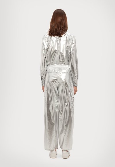 MCM METALLIC PANTS  - Cargo trousers - silver