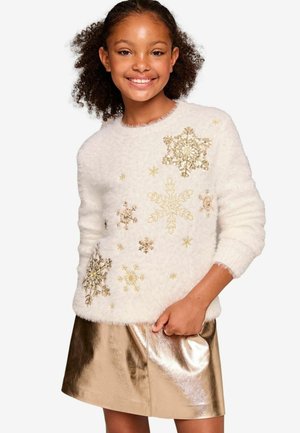 Lipsy CHRISTMAS REGULAR FIT - Strickpullover - cream