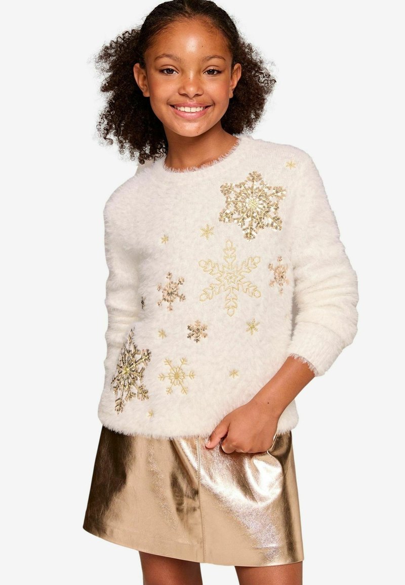 Lipsy CHRISTMAS REGULAR FIT - Džemper - cream