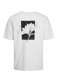 Jack & Jones JCOSTAGGER TEE SS CREW NECK - T-shirt con stampa - white