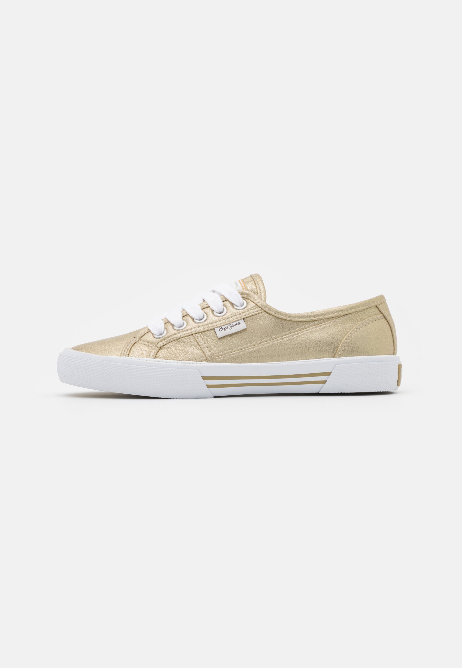 Pepe Jeans ABERLADY SHINE - Trainers - gold/gold-coloured - Zalando.co.uk