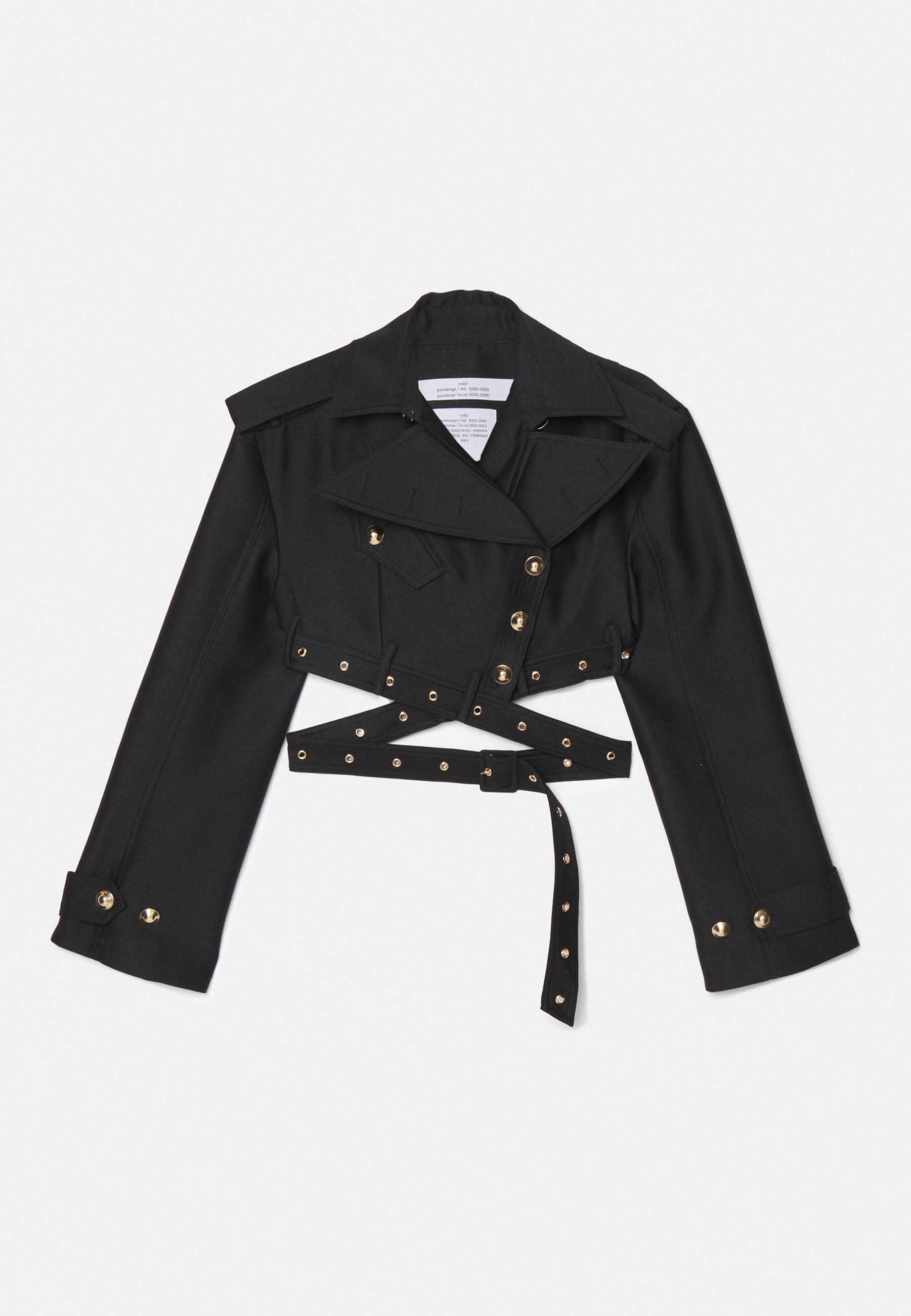 【送料込】rokh_CROSS BELT DETAIL CROPPED JACKET ROKH Cross Belt Detail Cropped Jacket | Shopbop