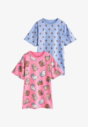Next, NIGHTIES 2 PACK - Nightie - pink blue capybara print