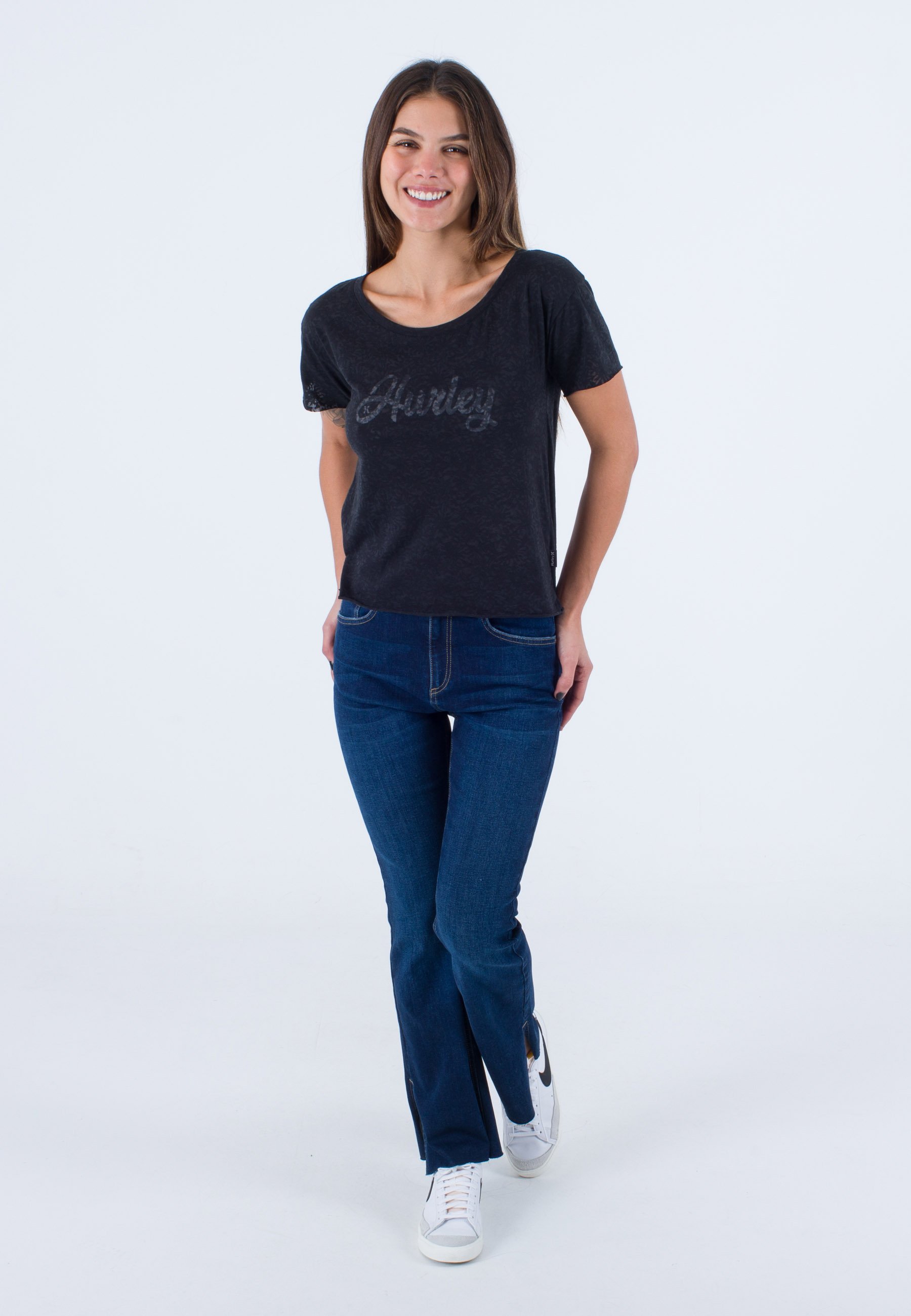 Hurley Women's W Oceancare O&o Ss Tee T-Shirt