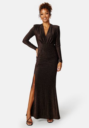 SPARKLING LONG SLEEVE GOWN - Festklänning - light brown