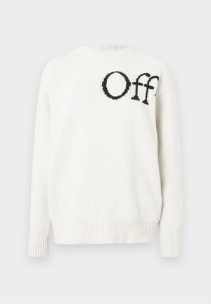 BOOKISH SHARED CREWNECK - Jumper - white/black