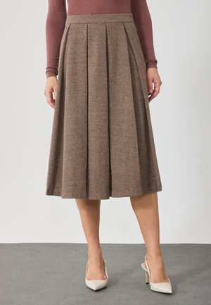 Áčková sukně - brown