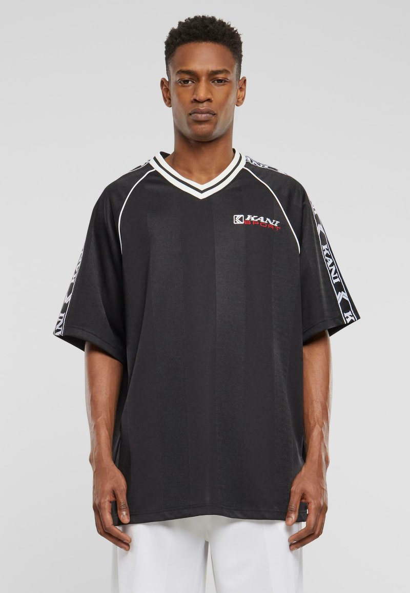 Karl Kani - ANI SPORTS SHADOW STRIPE  - T-Shirt print - black, Vergrößern