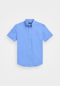 SLIM FIT GARMENT DYED TWILL SHIRT - Ing - harbor island blue
